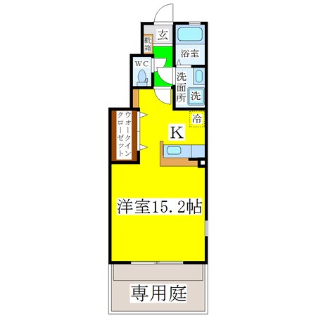 上城島 徒歩3分 1階の物件間取画像